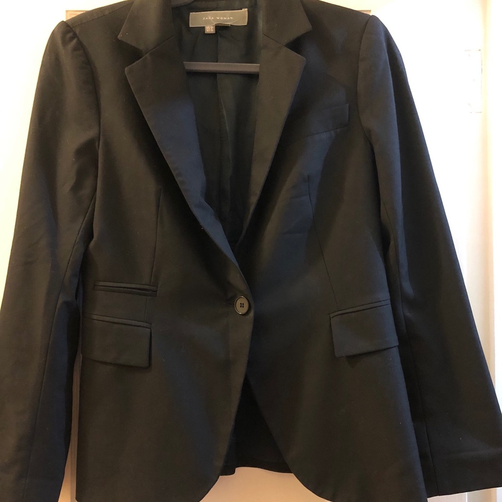 Black Zara Fitted Blazer